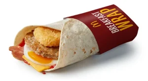 McDonald's Breakfast Wrap with Ketchup