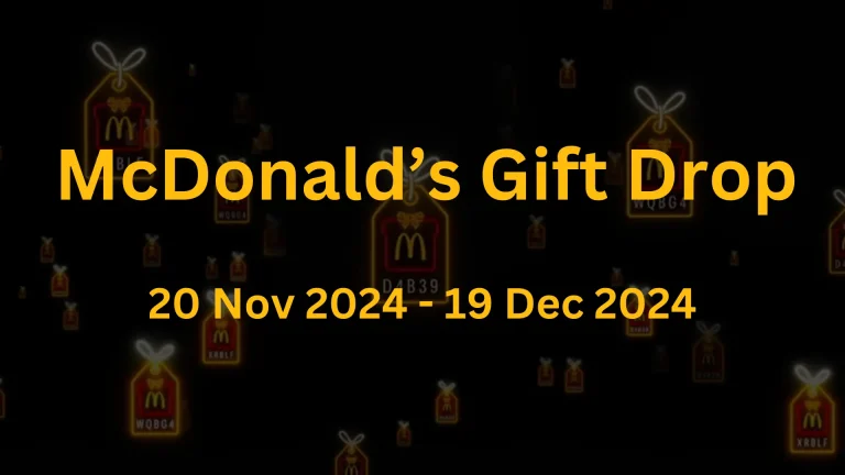 McDonald’s Gift Drop – Enter the Codes to Win Prizes