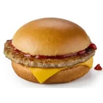 Sausage sandwich with ketchup