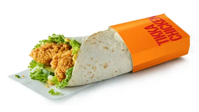 McDonald's Tikka Chicken Wrap - Crispy